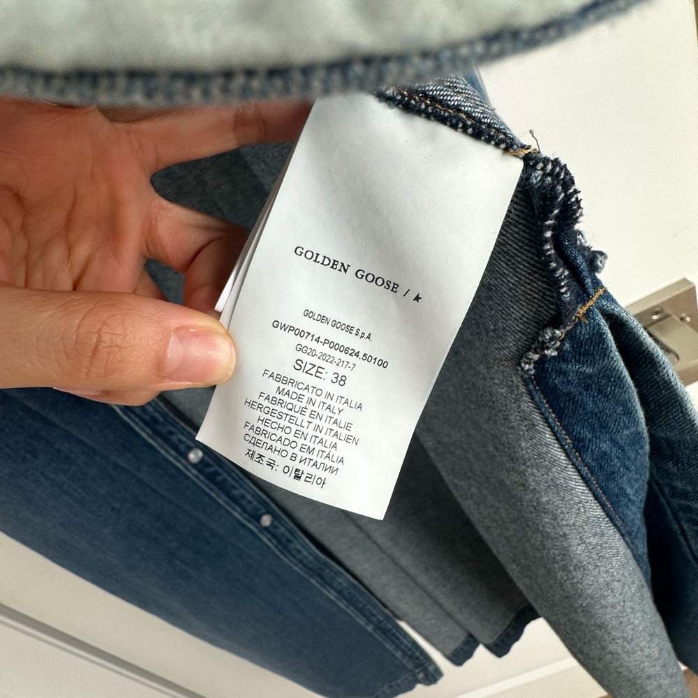 Golden Goose Blue Denim Long Sleeve Dress - Picture 9 of 15